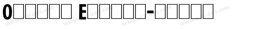 Ordeal Eroded字体转换